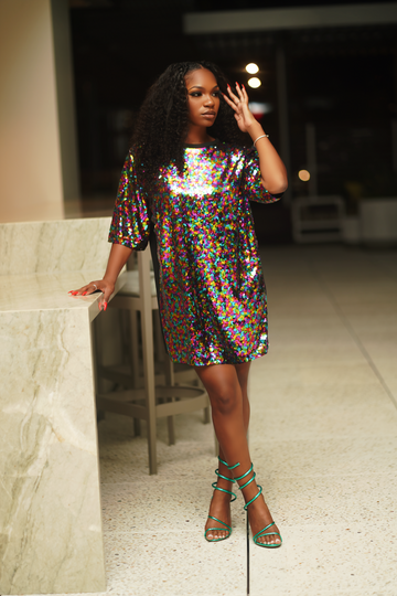 Radiant Sparkle Mini Dress