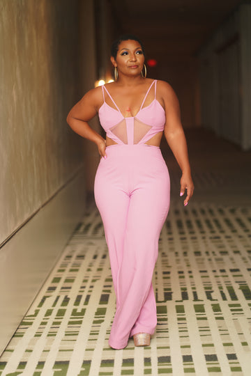 Blush Cutout Jumpsuit