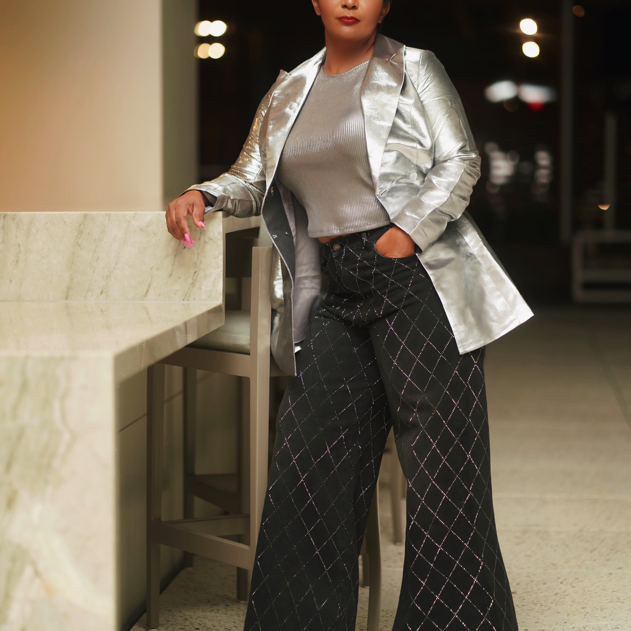 Diamond Denim Jeans