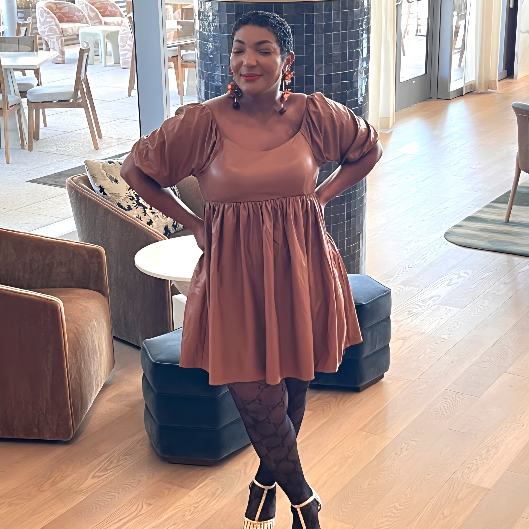 Autumn Charm Mini Dress