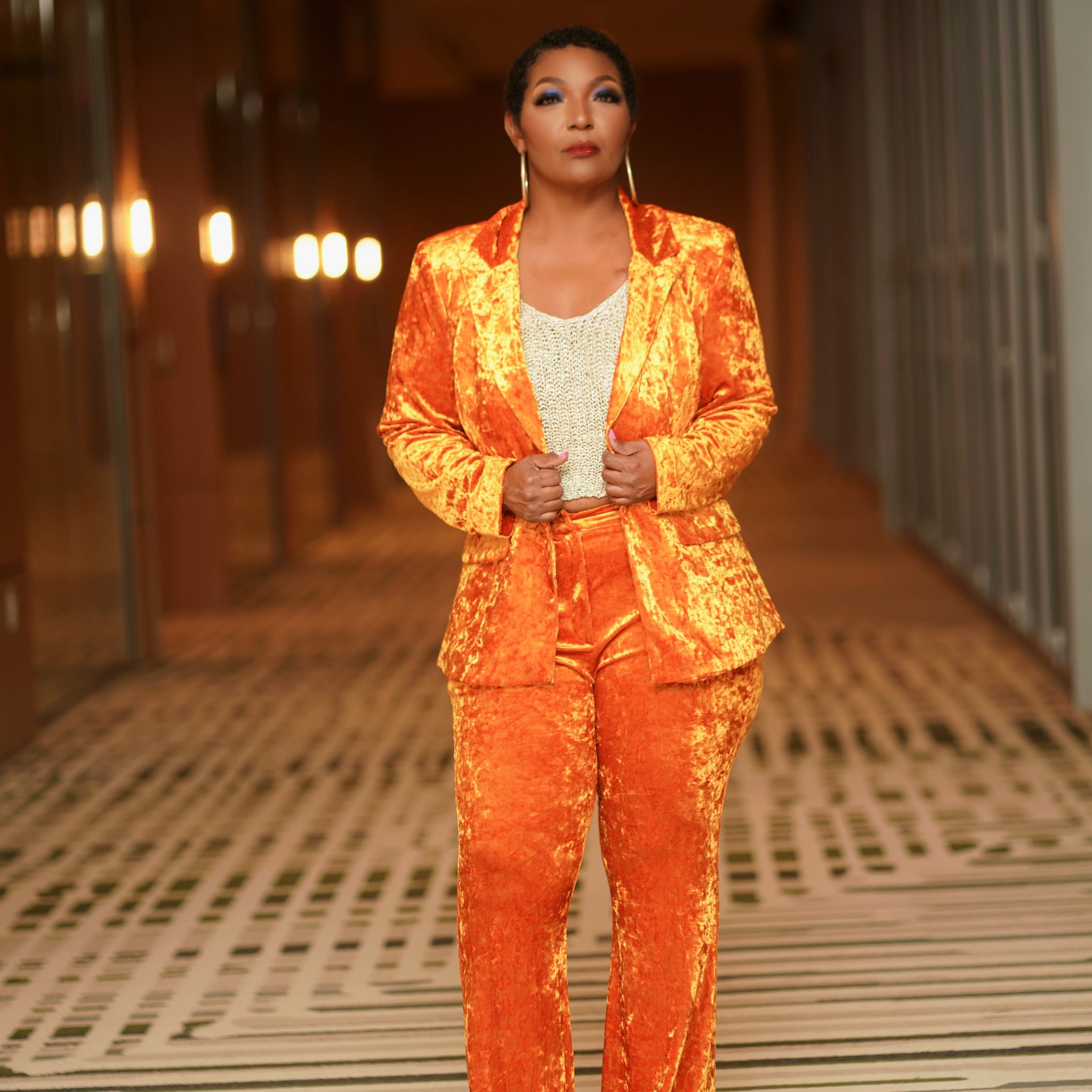 Golden Glow Velvet Set